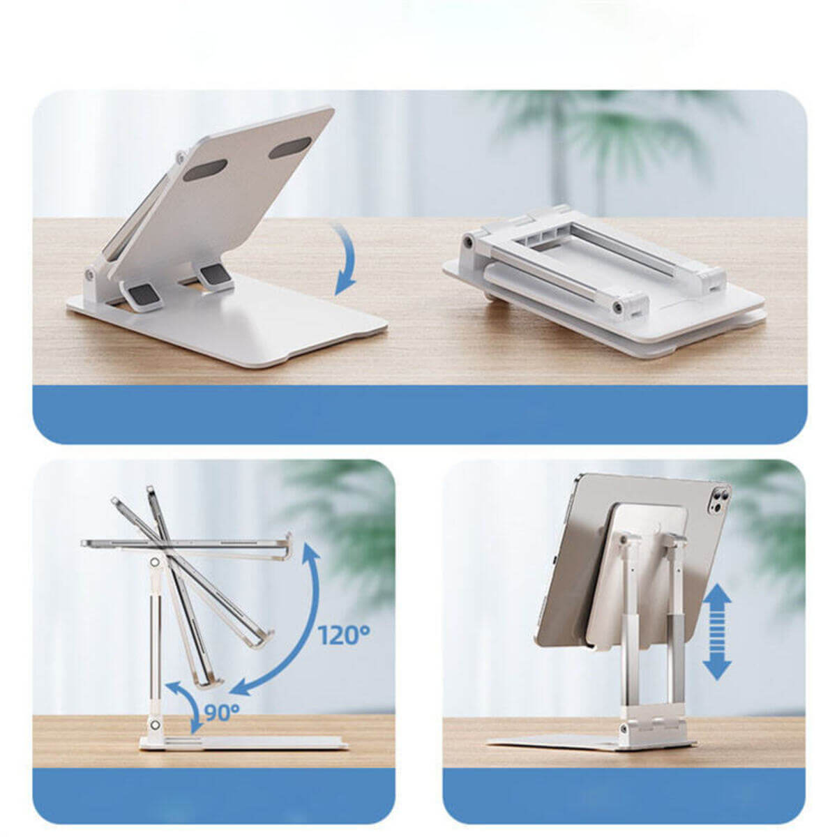 Dual Fold Tablet Phone Stand for iPad