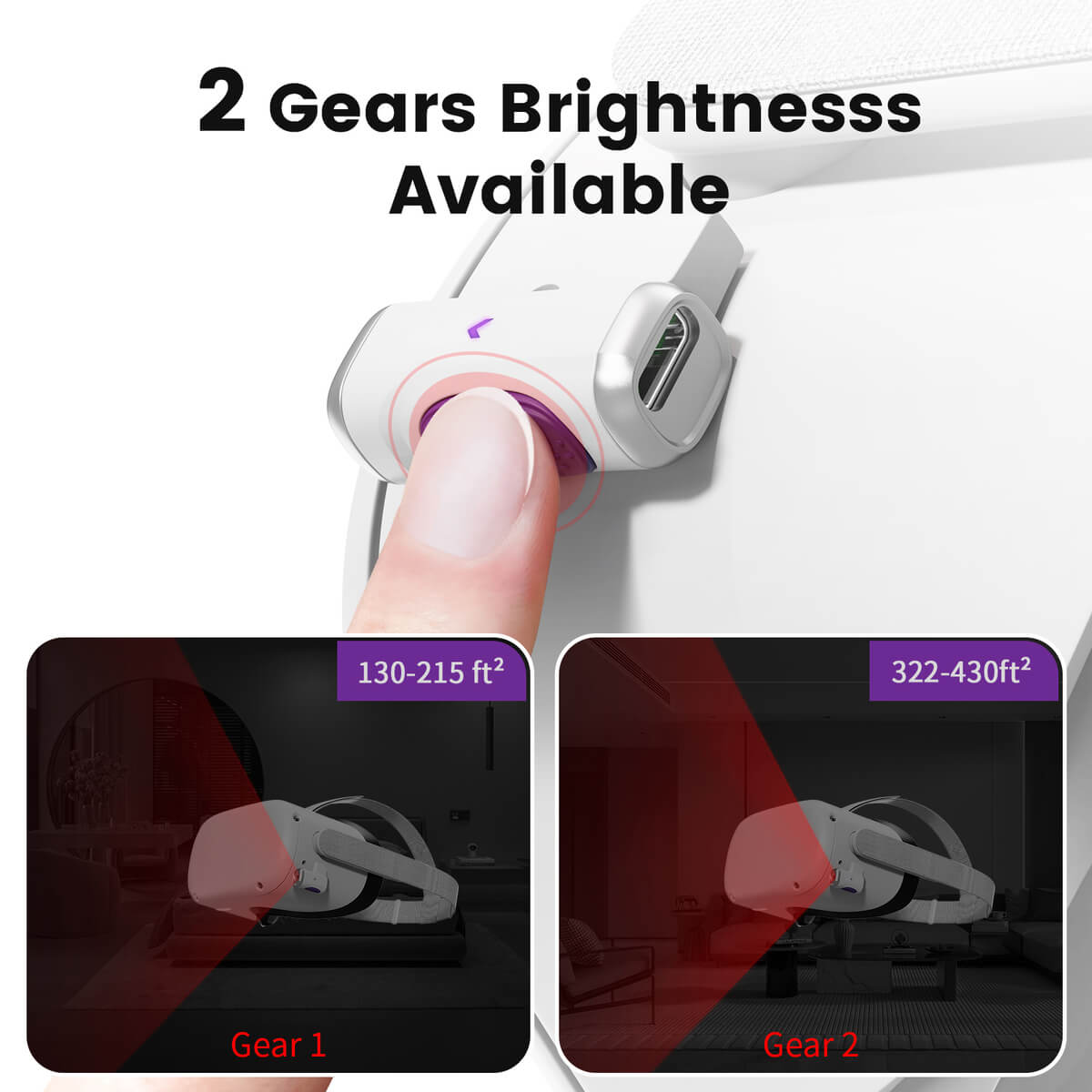 Infrared Light VR Sensor Accessory for Meta Quest 2 PSVR2